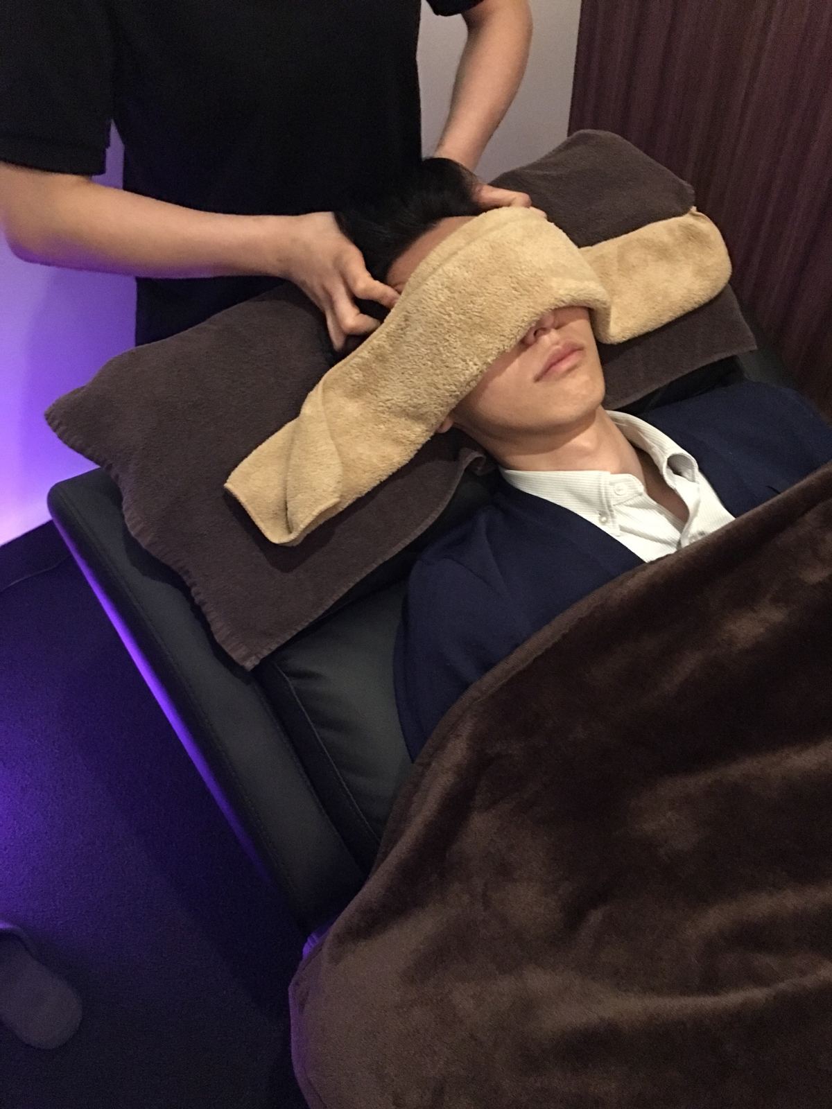 Dry head spa for men